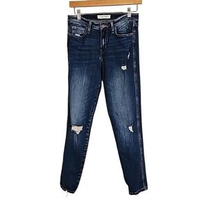 Skinny Jeans Distressed Flying Monkey Dark‎ Denim Skinny Jeans Size 27 EUC